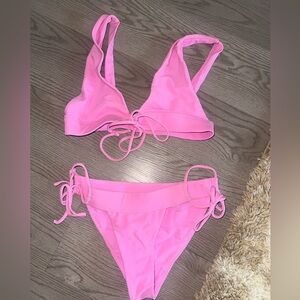 Lovers + Friends Pink Bikini